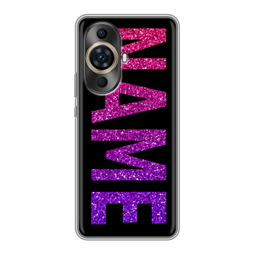 Силиконовый чехол на Huawei Nova 11 Pro с принтом NAME