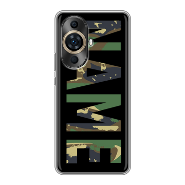 Силиконовый чехол на Huawei Nova 11 Ultra с принтом NAME
