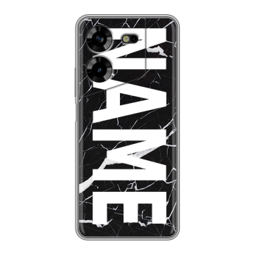 Силиконовый чехол на Tecno Pova 5 4G с принтом NAME