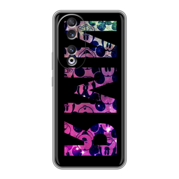 Силиконовый чехол на Huawei Honor 90 с принтом ИМЯ