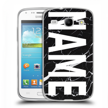 Силиконовый чехол на Samsung Galaxy Core с принтом NAME