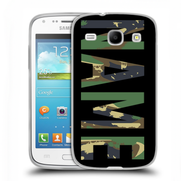 Силиконовый чехол на Samsung Galaxy Core с принтом NAME