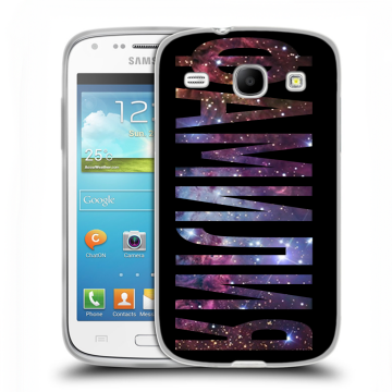 Силиконовый чехол на Samsung Galaxy Core с принтом ФАМИЛИЯ
