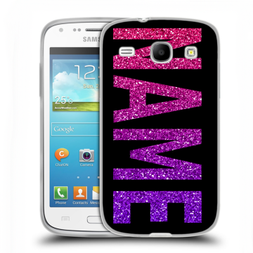 Силиконовый чехол на Samsung Galaxy Core с принтом NAME