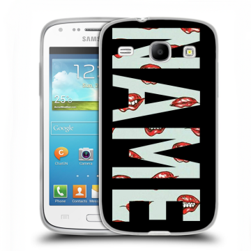 Силиконовый чехол на Samsung Galaxy Core с принтом NAME
