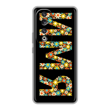 Силиконовый чехол на Huawei Honor 90 Pro с принтом ИМЯ