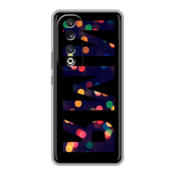 Силиконовый чехол на Huawei Honor 90 Pro с принтом ИМЯ