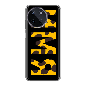 Силиконовый чехол на Realme 11 с принтом ИМЯ