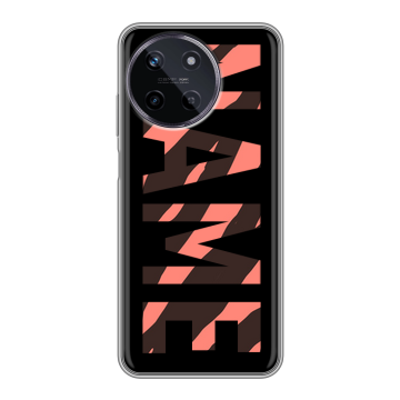Силиконовый чехол на Realme 11 с принтом NAME