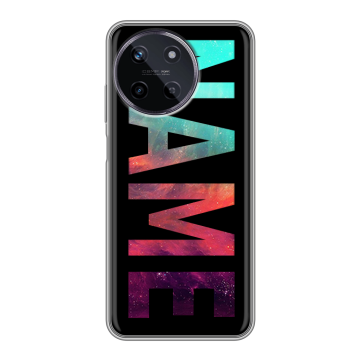 Силиконовый чехол на Realme 11 с принтом NAME