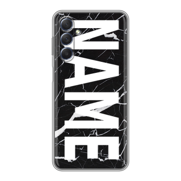 Силиконовый чехол на Samsung Galaxy M54 с принтом NAME