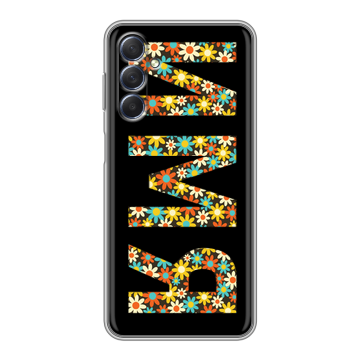Силиконовый чехол на Samsung Galaxy M54 с принтом ИМЯ