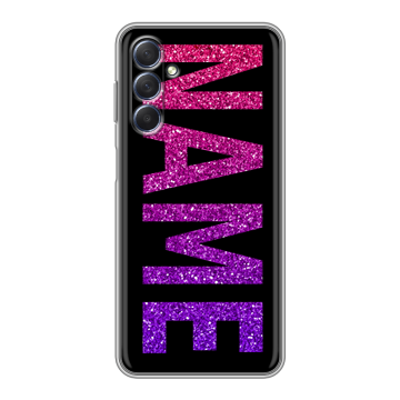 Силиконовый чехол на Samsung Galaxy M54 с принтом NAME