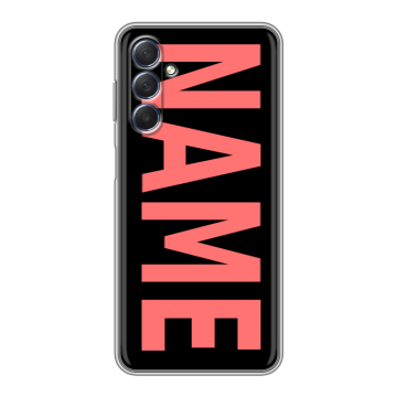 Силиконовый чехол на Samsung Galaxy M54 с принтом NAME