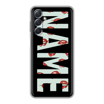 Силиконовый чехол на Samsung Galaxy M54 с принтом NAME