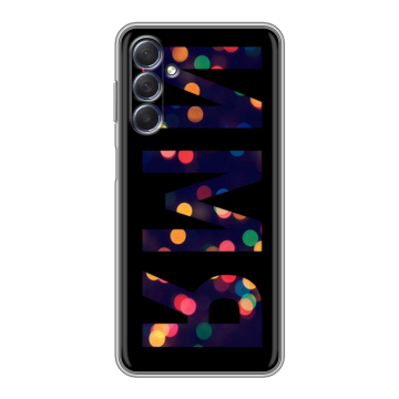Силиконовый чехол на Samsung Galaxy M54 с принтом ИМЯ