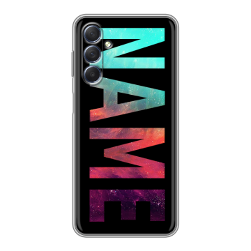 Силиконовый чехол на Samsung Galaxy M54 с принтом NAME