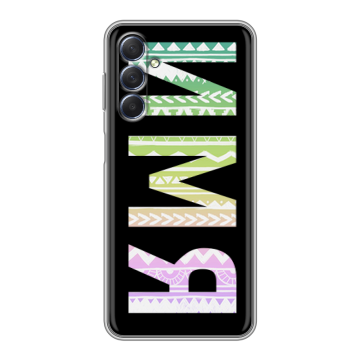 Силиконовый чехол на Samsung Galaxy M54 с принтом ИМЯ