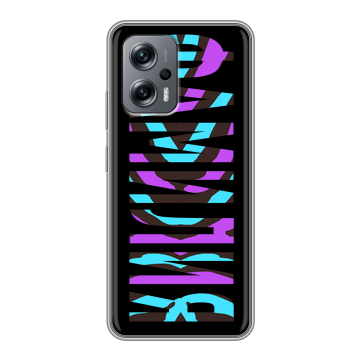 Силиконовый чехол на Xiaomi RedMi Note 12T Pro с принтом ФАМИЛИЯ