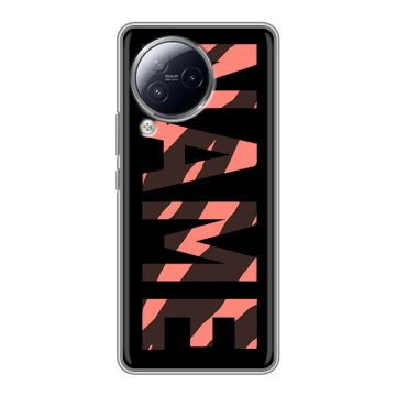 Силиконовый чехол на Xiaomi Civi 3 с принтом NAME