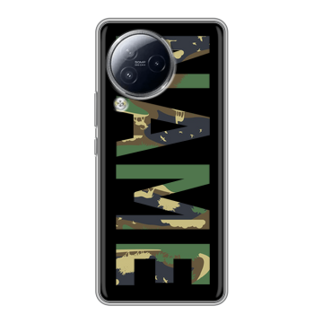 Силиконовый чехол на Xiaomi Civi 3 с принтом NAME