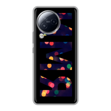 Силиконовый чехол на Xiaomi Civi 3 с принтом ИМЯ