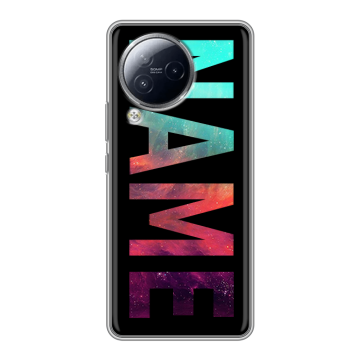 Силиконовый чехол на Xiaomi Civi 3 с принтом NAME
