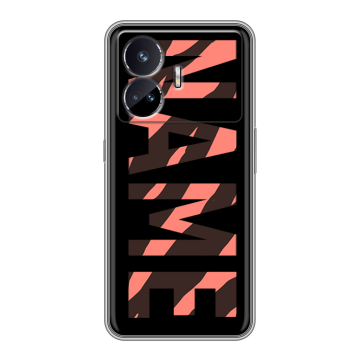 Силиконовый чехол на Realme GT Neo 5 SE с принтом NAME