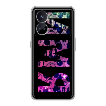 Силиконовый чехол на Realme GT Neo 5 SE с принтом ИМЯ