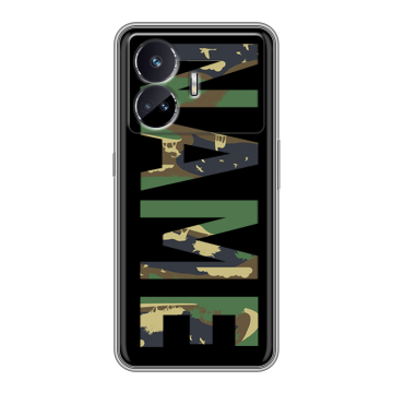 Силиконовый чехол на Realme GT Neo 5 SE с принтом NAME