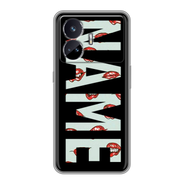 Силиконовый чехол на Realme GT Neo 5 SE с принтом NAME