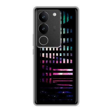Силиконовый чехол на Vivo S17 с принтом ФАМИЛИЯ