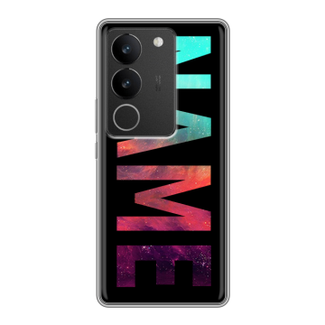 Силиконовый чехол на Vivo S17 с принтом NAME