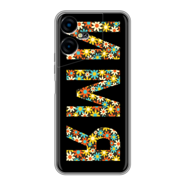Силиконовый чехол на Tecno Pova Neo 3 с принтом ИМЯ