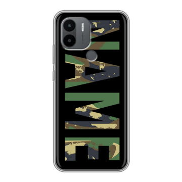 Силиконовый чехол на Xiaomi Poco C51 с принтом NAME