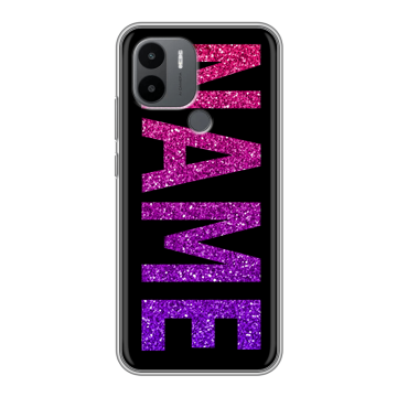 Силиконовый чехол на Xiaomi Poco C51 с принтом NAME