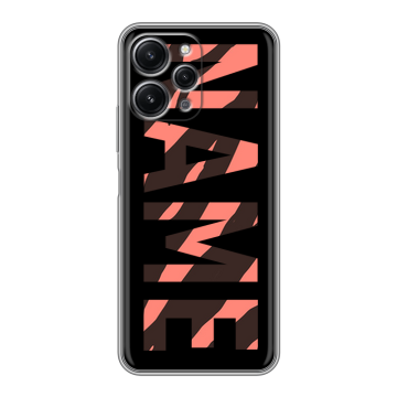Силиконовый чехол на Xiaomi RedMi 12 с принтом NAME