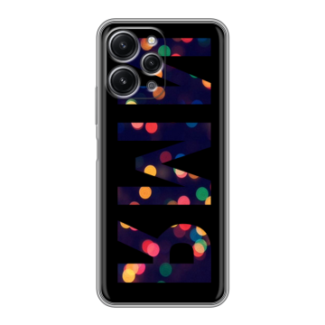 Силиконовый чехол на Xiaomi RedMi 12 с принтом ИМЯ