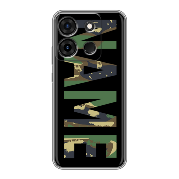 Силиконовый чехол на Infinix Smart 7 Plus с принтом NAME