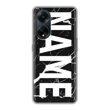 Силиконовый чехол на OPPO A98 с принтом NAME