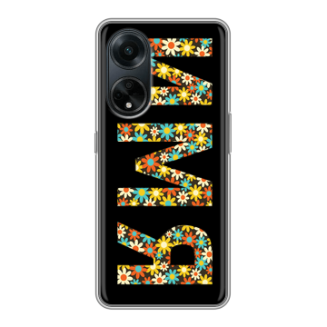 Силиконовый чехол на OPPO A98 с принтом ИМЯ