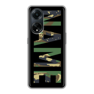 Силиконовый чехол на OPPO A98 с принтом NAME