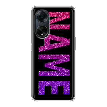 Силиконовый чехол на OPPO A98 с принтом NAME
