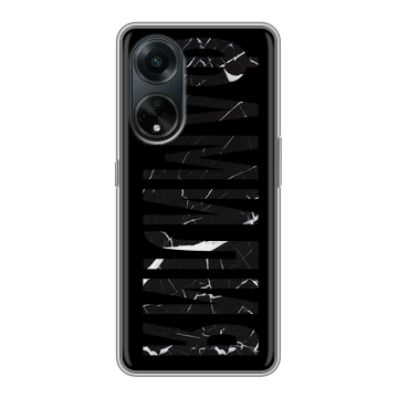 Силиконовый чехол на OPPO A98 с принтом ФАМИЛИЯ