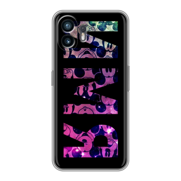 Силиконовый чехол на Nothing Phone (2) с принтом ИМЯ
