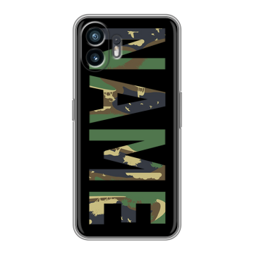Силиконовый чехол на Nothing Phone (2) с принтом NAME