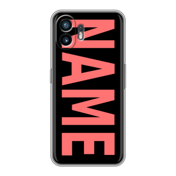 Силиконовый чехол на Nothing Phone (2) с принтом NAME
