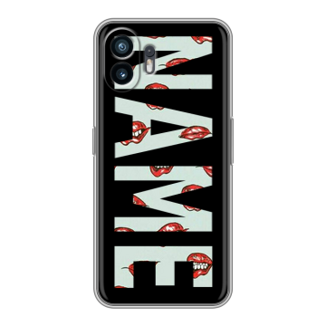 Силиконовый чехол на Nothing Phone (2) с принтом NAME
