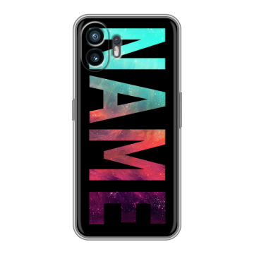 Силиконовый чехол на Nothing Phone (2) с принтом NAME