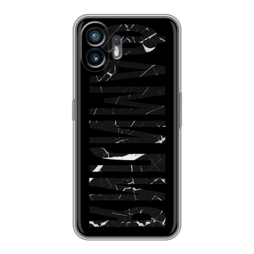 Силиконовый чехол на Nothing Phone (2) с принтом ФАМИЛИЯ